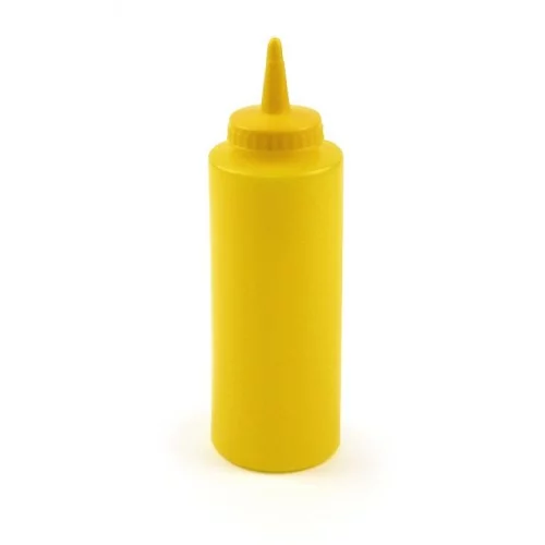 Botella exprimible de 12 oz, amarilla Botella exprimible de 12 oz, amarilla