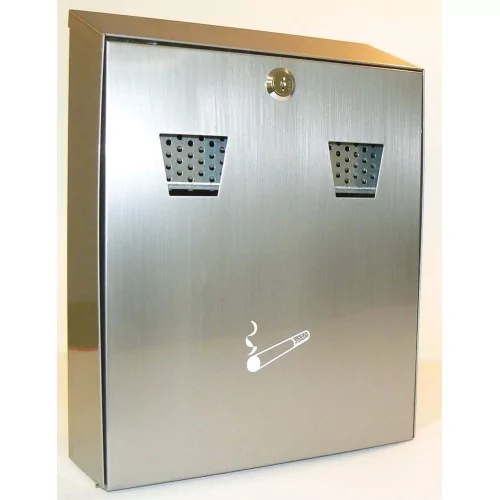 Outdoor wall ashtray