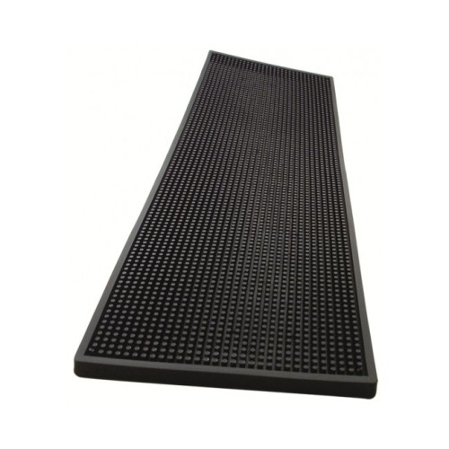 Tapis De Bar En Caoutchouc Premium Bar Buddy – 60x10x1 Cm – Antidérapant Noir Pour Cocktails & Bière – Protection Comptoir Impeccable