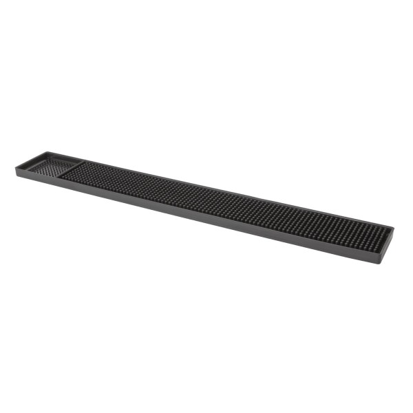 Tebery Lot De 2 Tapis Bar Caoutchouc Noir 46 X 30,5 Cm - Tapis Service Antidérapant