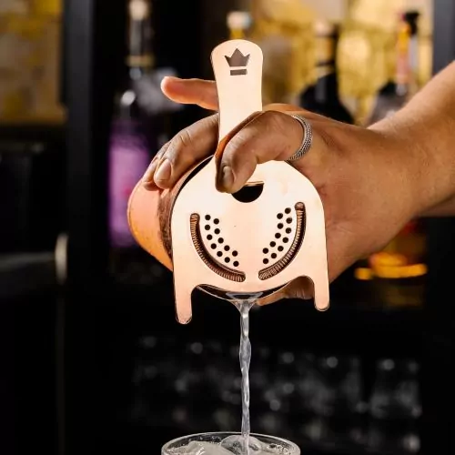 KORIKO® 2-PRONG COCKTAIL STRAINER COPPER