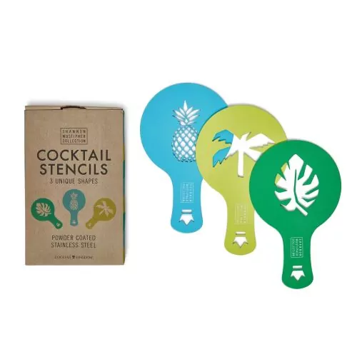 MUSTIPHER COCKTAIL STENCILS PACK OF 3