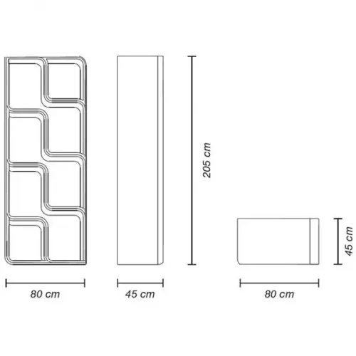 Baraonda Display MyYour Blanc Lumineux | Meuble arrière-bar LED