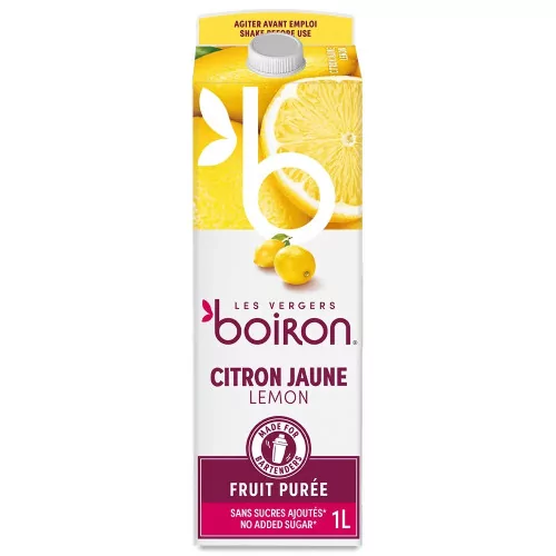 Boiron Lemon Puree 1L – Room Temperature, No Added Sugar | The Bartender's Shop