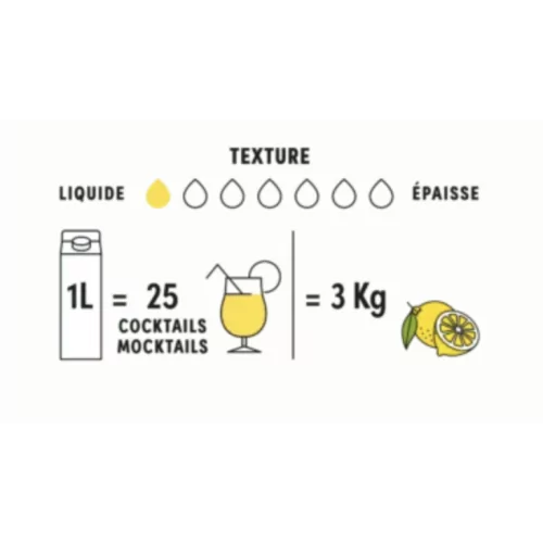 Boiron Lemon Puree 1L – Room Temperature, No Added Sugar | The Bartender's Shop