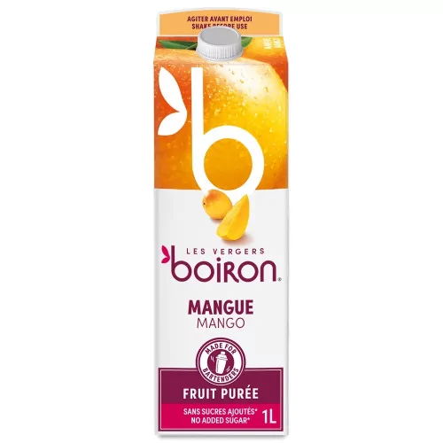 Puré de Mango Boiron 1 L – Temperatura ambiente, sin azúcar añadido | La Tienda del Bartender