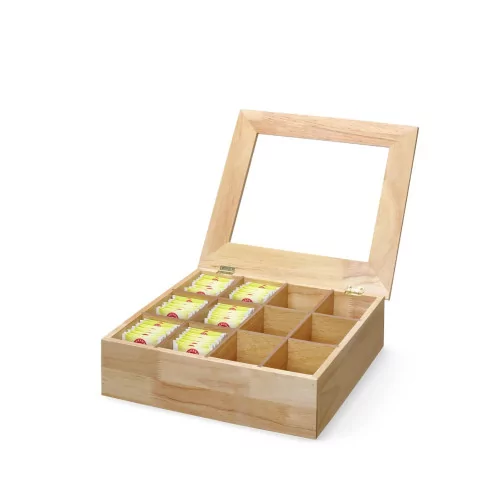 12-Compartment Wooden Tea Box – The Bartender's Shop