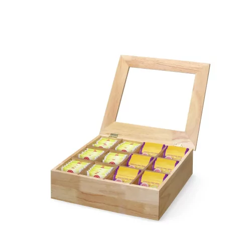 12-Compartment Wooden Tea Box – The Bartender's Shop