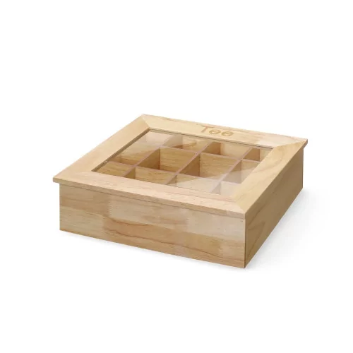 12-Compartment Wooden Tea Box – The Bartender's Shop