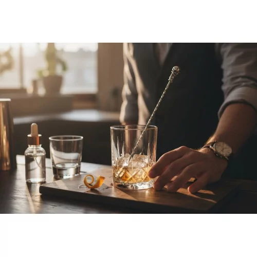 Skull Bar Spoon – Full Twist 40 cm Stainless Steel | The Bartender's Shop