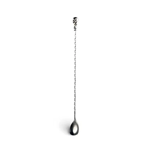 Bar Spoon Têtes de Mort – Full Twist 40 cm inox | La Boutique du Barman