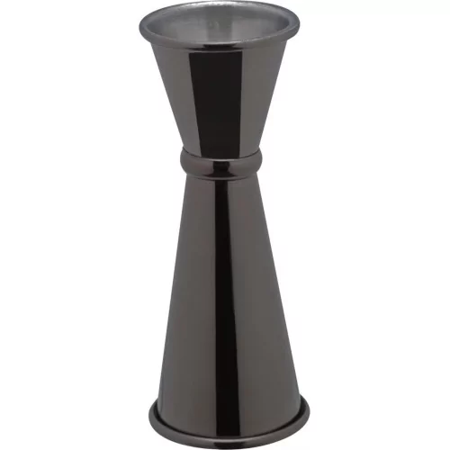 Black Japanese Style Jigger 25/50 ml Piazza 475542 | The Bartender's Shop