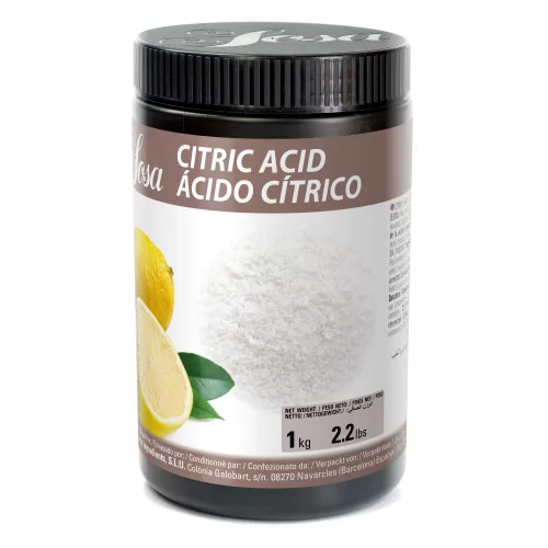 Ácido cítrico Sosa 1 kg | Regulador de acidez en polvo Ácido cítrico Sosa 1 kg | Regulador de acidez en polvo