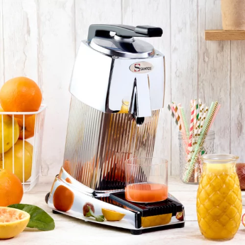 Exprimidor de cítricos profesional Santos 10C con palanca cromada – 30 l/h