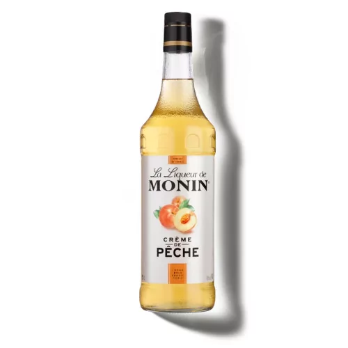 MONIN Peach Cream 1 L 16% | Cocktail Liqueur