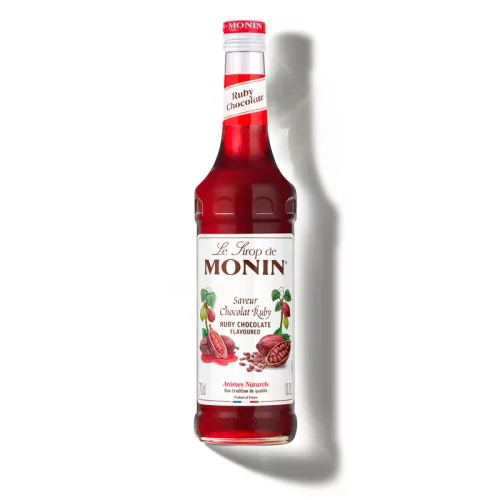 Sirop Chocolat Ruby MONIN 70 cl – Rose, Fruité & Gourmand
