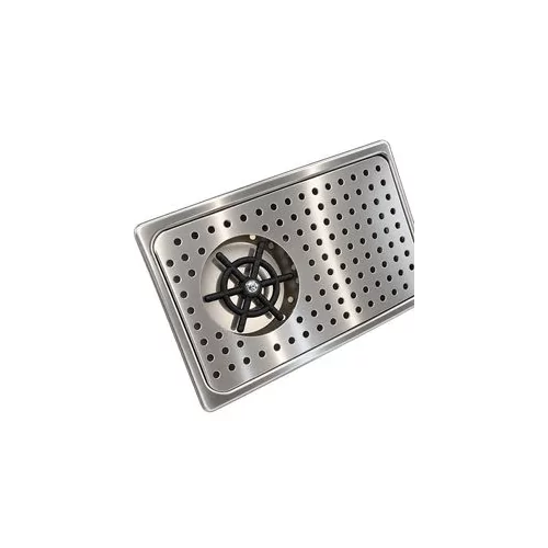 Escurridor de acero inoxidable con enjuagador de vasos, 60 x 18 cm – La Tienda del Bartender