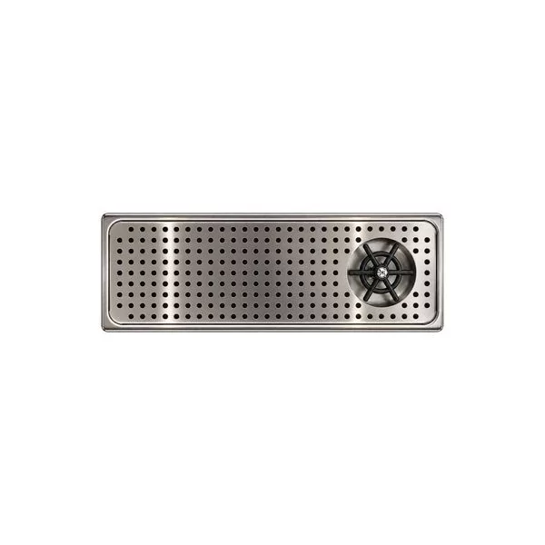 Égouttoir inox avec rince-verre 60×18 cm – La Boutique du Barman