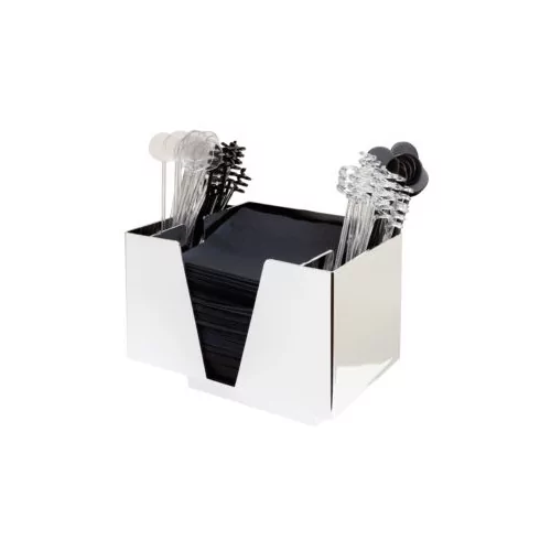 organisateur de bar effet chrome 3 compartiments organisateur de bar effet chrome 3 compartiments