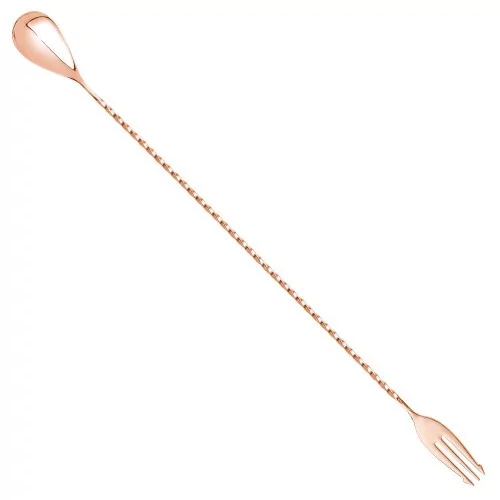 Cuchara de Bar Tridente Cobre 40cm Cuchara de Bar Tridente Cobre 40cm