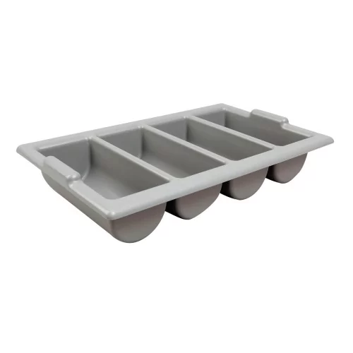 Gray stackable cutlery tray Gray stackable cutlery tray